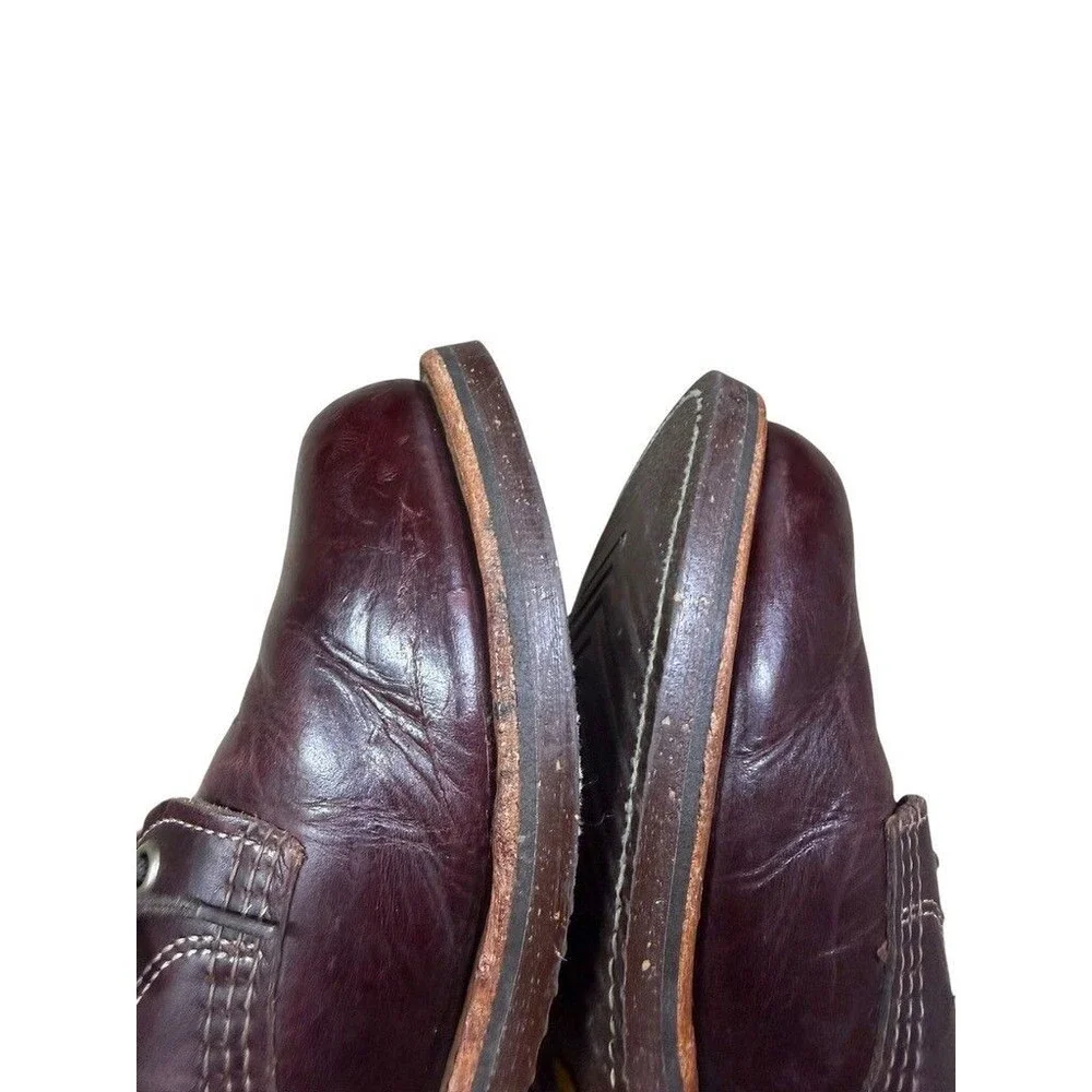LL Bean Chippewa Katahdin Iron Works Oxford Shoes Men Size 7.5 EE USA OPGL1 Wide